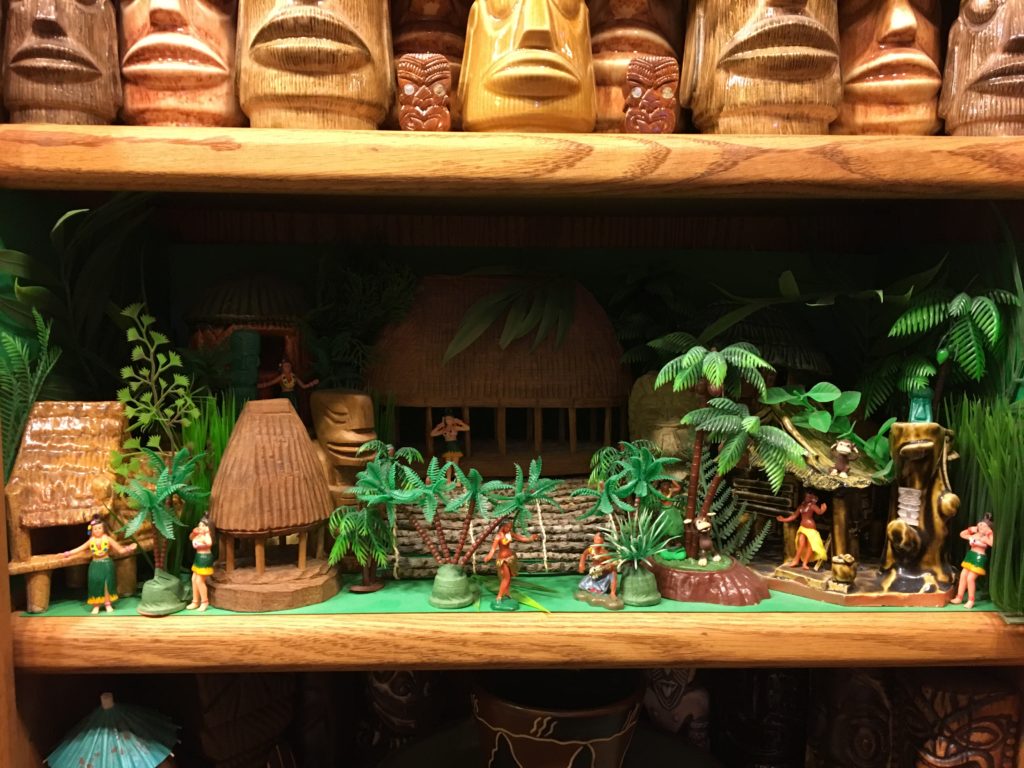 Miniature Tiki Scene