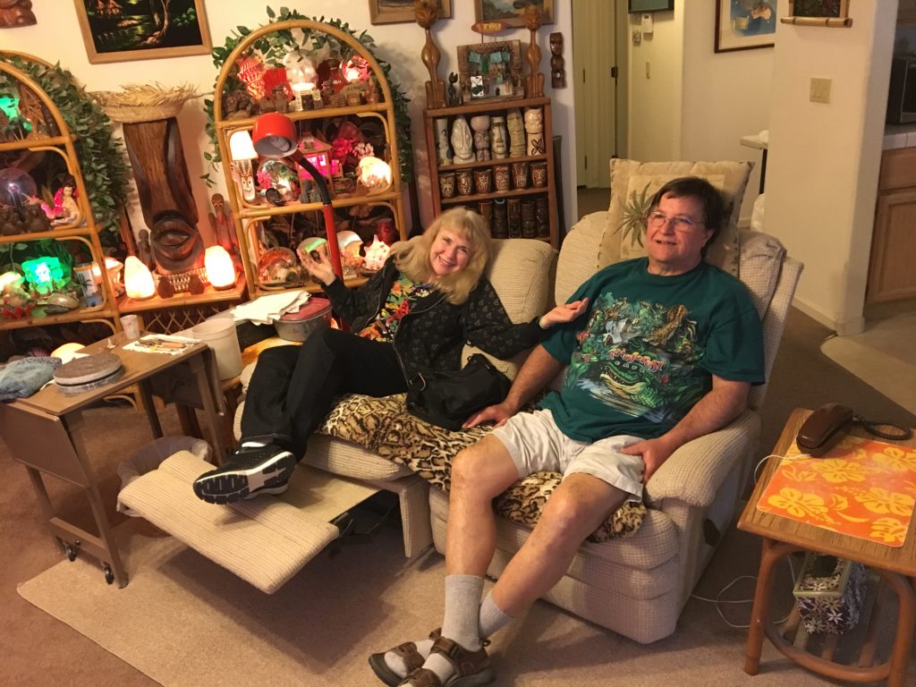 Wendy and Dan relaxing in the Family Room