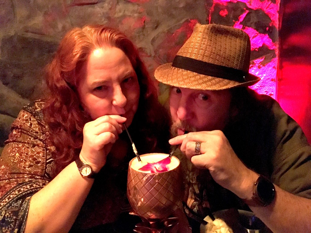 Eva and Dave enjoying a Macadamia Nut Chi Chi