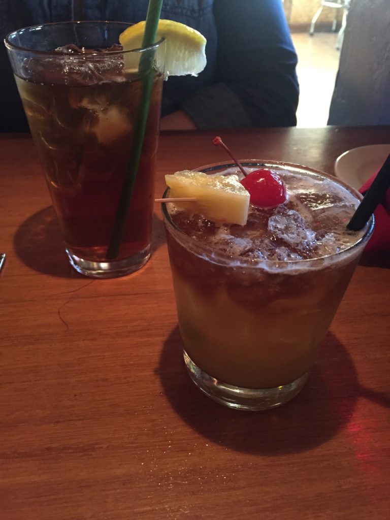 The Mai Tai was well done (the iced tea was tropical and really good too).