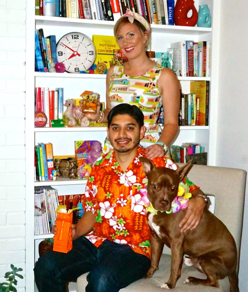 Modern Tiki Lounge Family Portrait