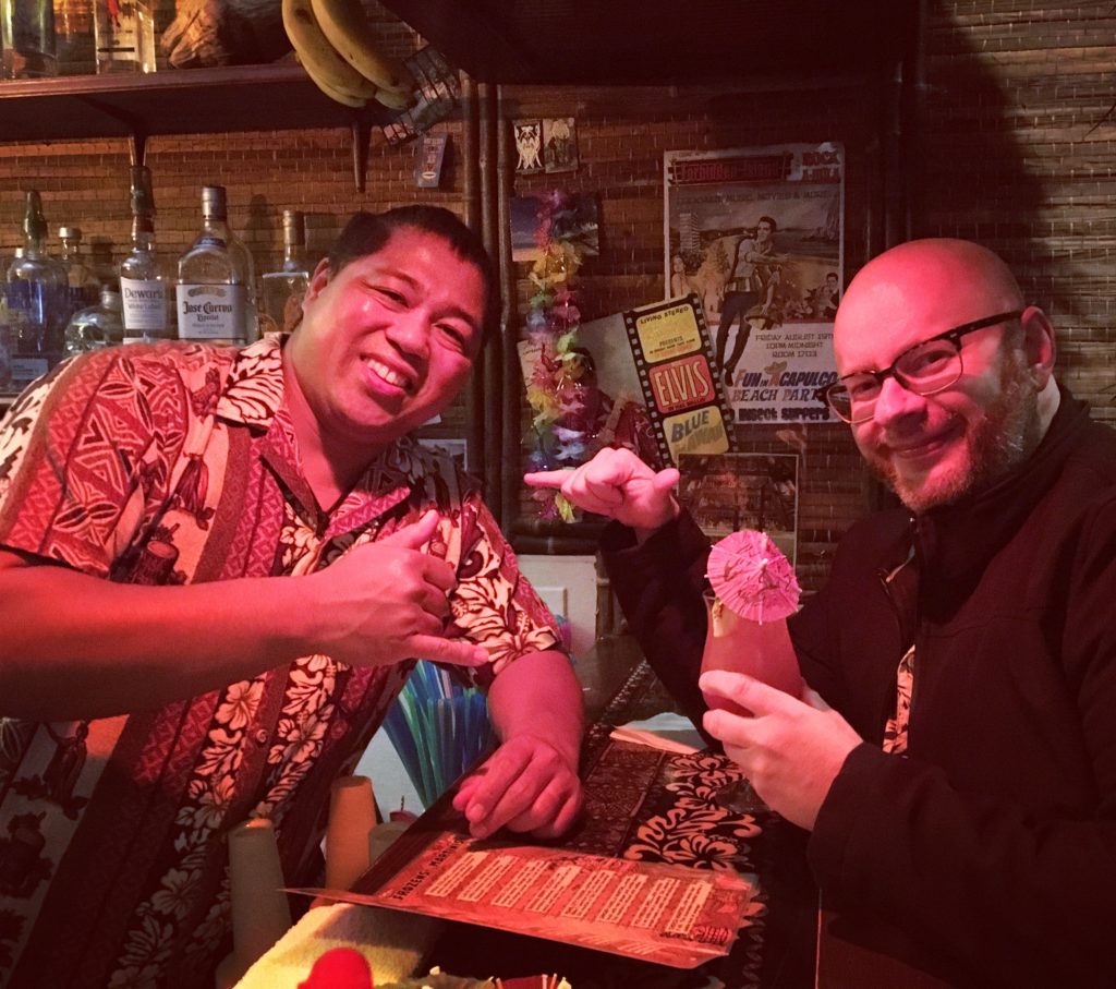 Richard Flowres main bartender at Tiki Terrace