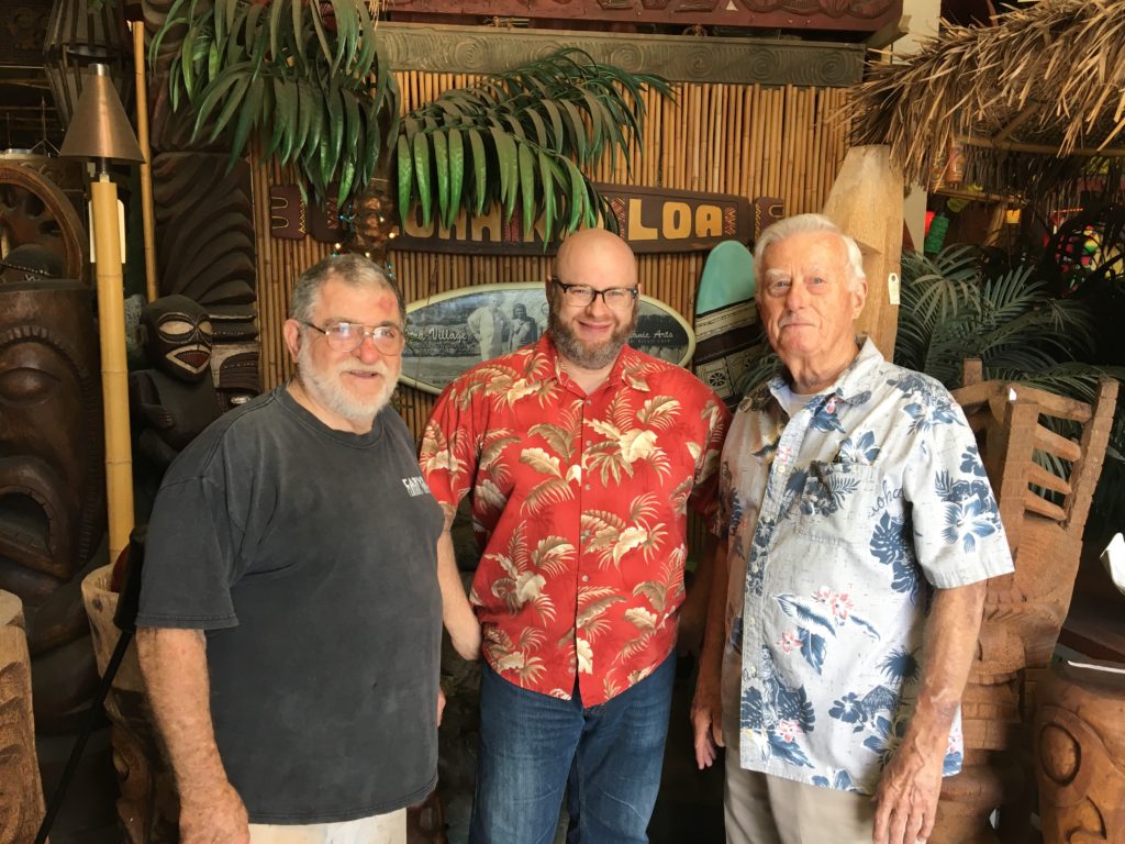 Ray with Leroy and Bob of Oceanic Arts