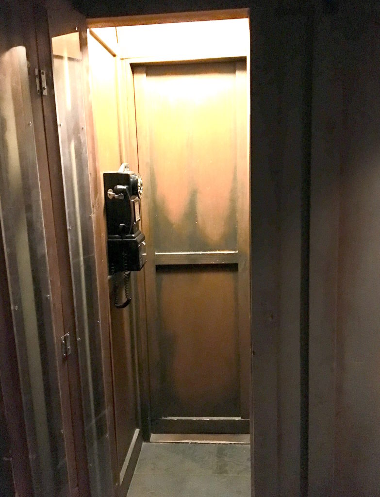 Hidden entrance into the secret tiki room at Palm Springs