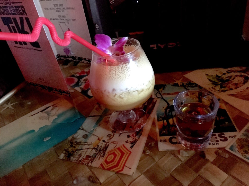 Demerara Dry Float at Bootlegger Tiki