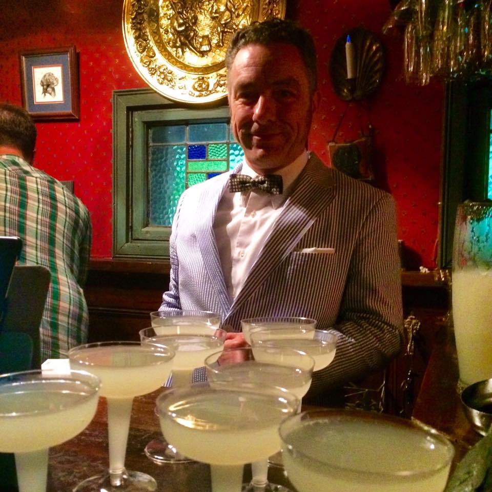 Mixing Daiquiris at a local event with Knoxville Cocktails