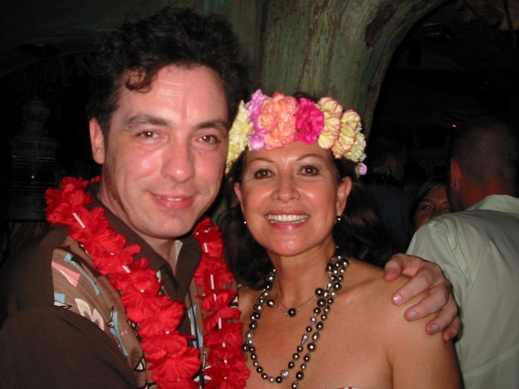 With Mai-Kai owner Mireille Thornton in 2004