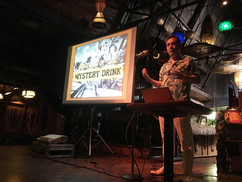 Presenting on the Mai-Kai stage for the book release