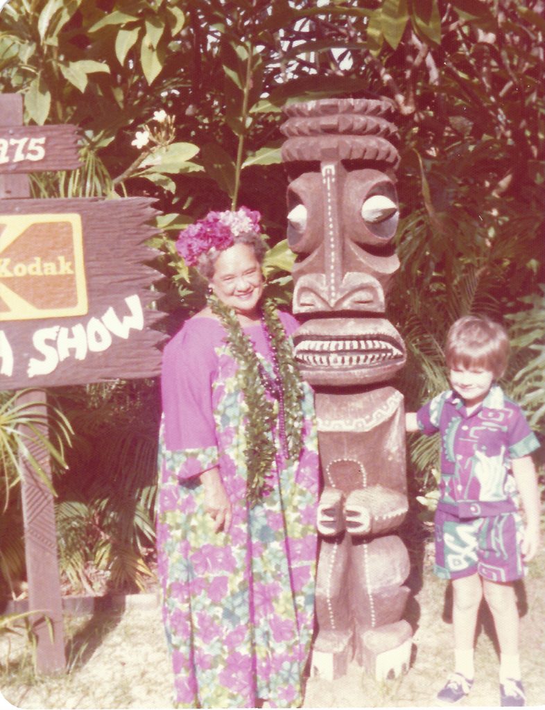 Jason T. Smith at the Kodak Hula Show in Waikiki (1975) 4 years old