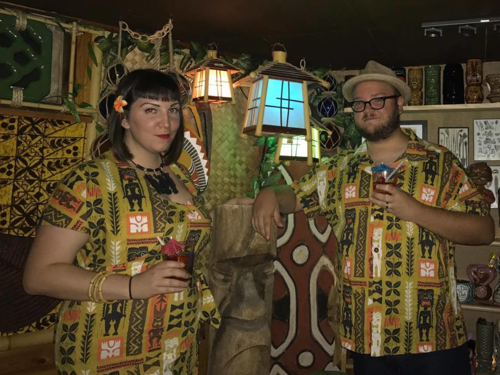 Katie and Pete in The Black Lagoon Room