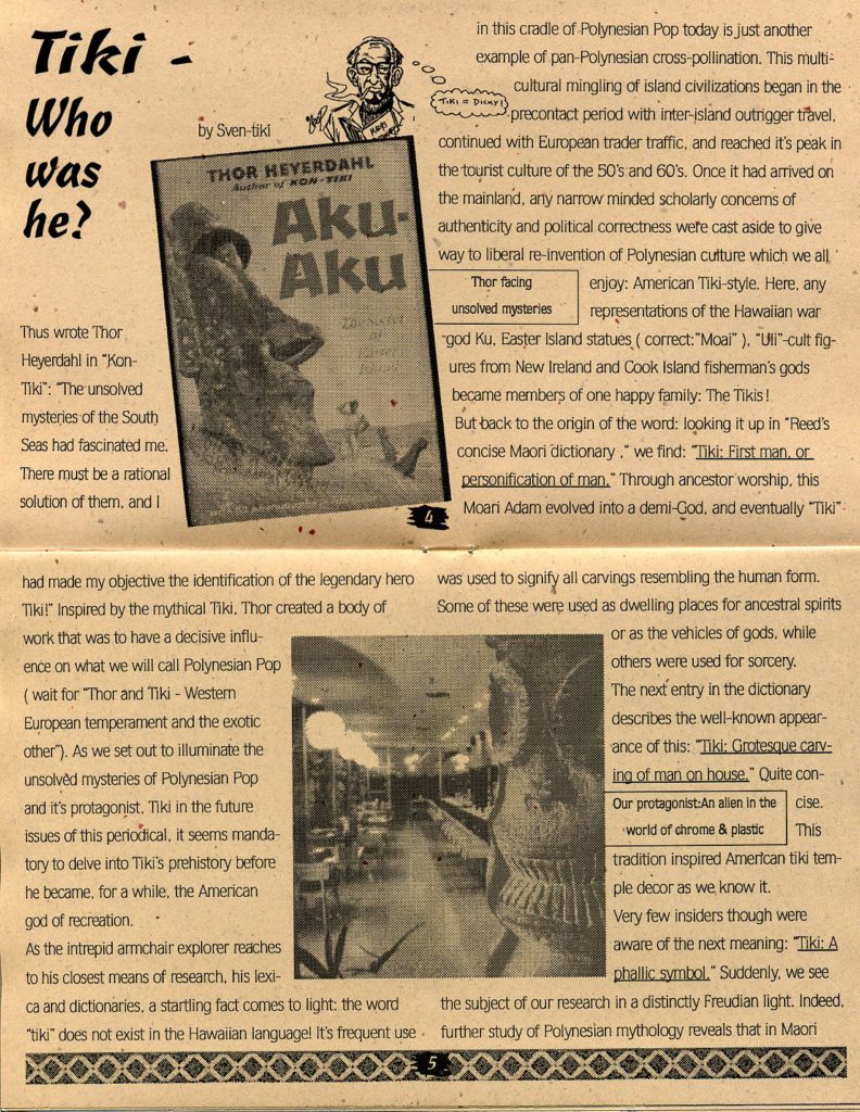 Tiki News #1 Article by Sven