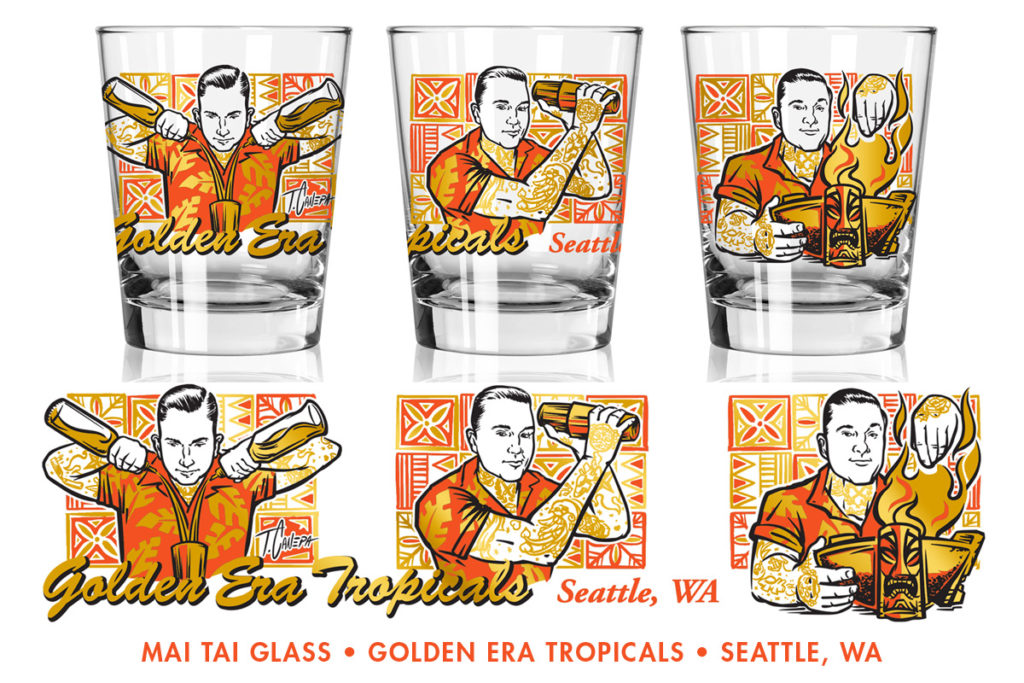 Golden Area Tropicals Glass