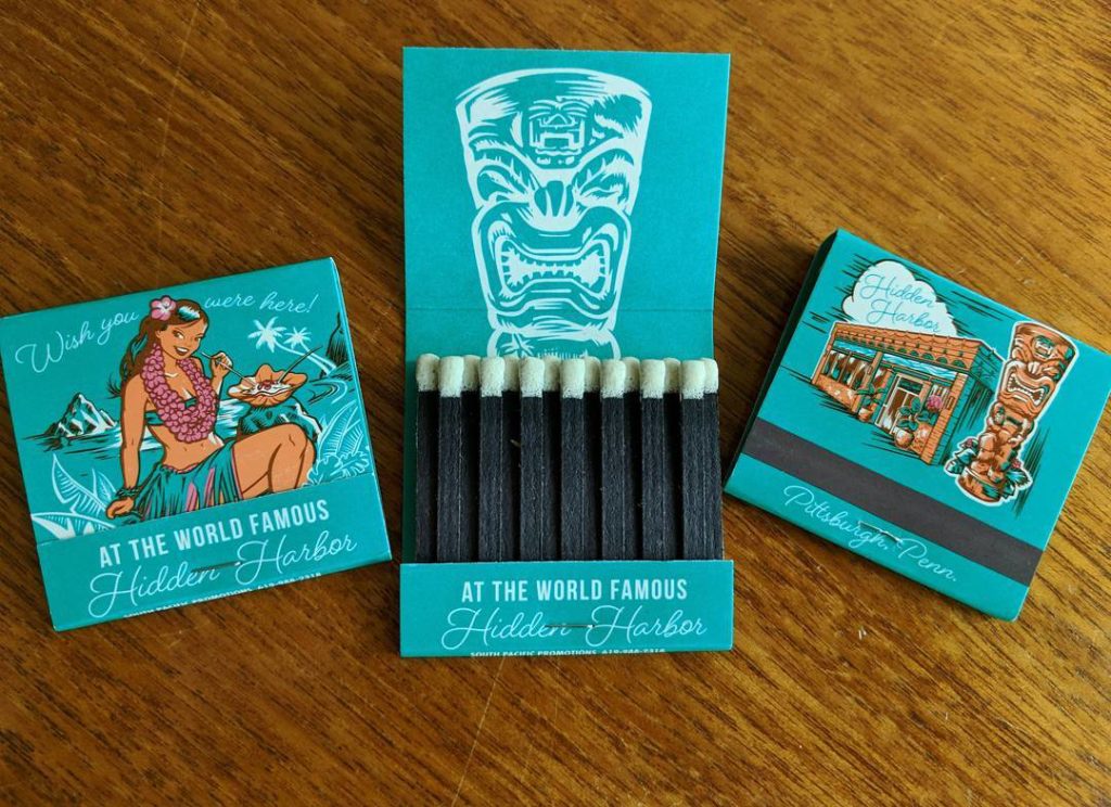 Hidden Harbor Matchbook Art