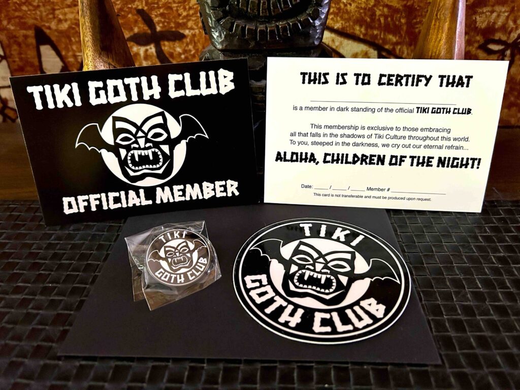Tiki Goth Club Membership Kit